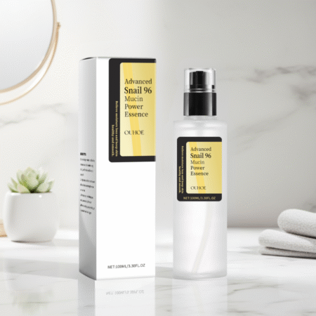 Snail Mucin 96% Power Repair Essence 100ml – Hydrating Facial Serum with Hyaluronic Acid & Vitamin E