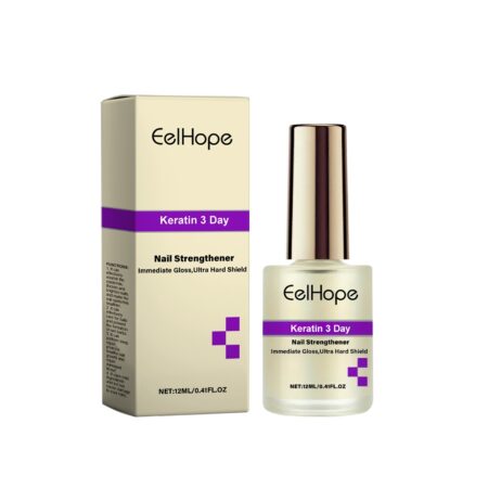 EelHope Keratin 3-Day Nail Strengthener – Ultra-Gloss Finish & Protective Shield (12 ml)