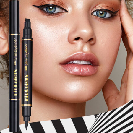 Dual-Head Waterproof Winged Eyeliner Pen