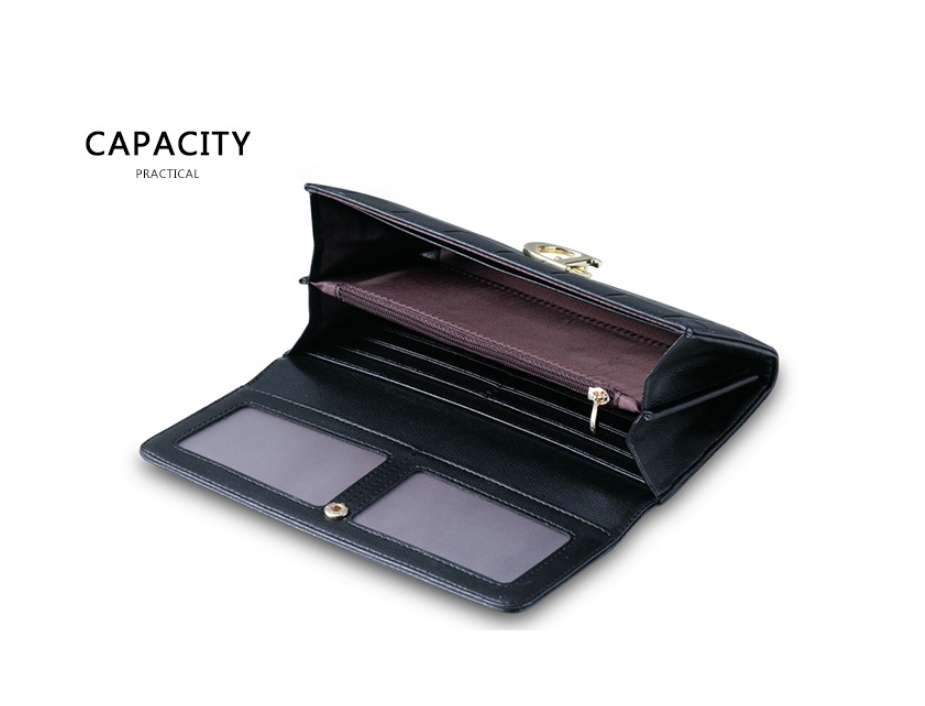 Classic Women’s Long Plaid Clutch – Durable & Stylish - Image 2