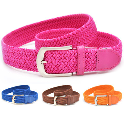Unisex Braided Elasticated Canvas Belt