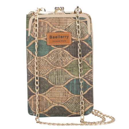 Baellerry Vintage Cork Crossbody Wallet for Women – Artistic Long Design