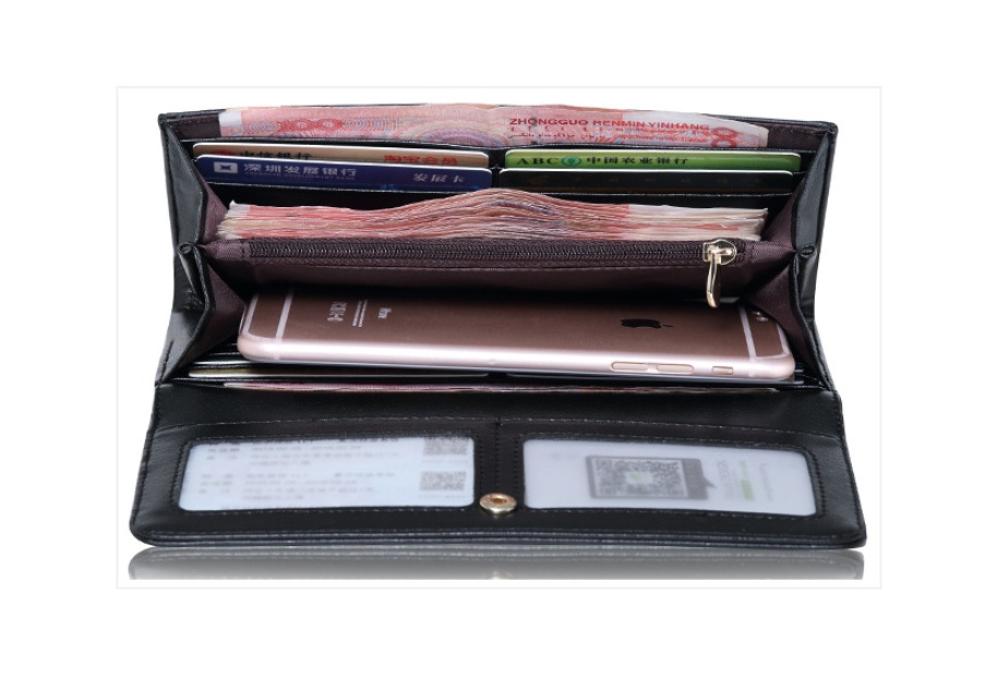 Classic Women’s Long Plaid Clutch – Durable & Stylish - Image 3