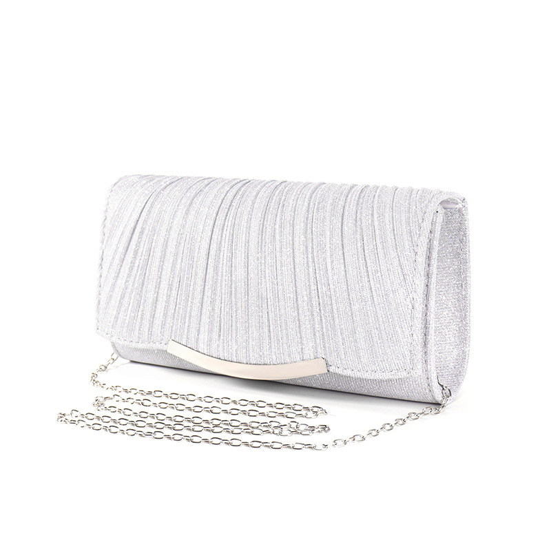 Elegant Evening Clutch – Women’s Solid Colour Flap Purse with Chain Strap - Image 3
