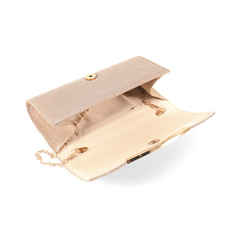 Elegant Evening Clutch – Women’s Solid Colour Flap Purse with Chain Strap - Image 2