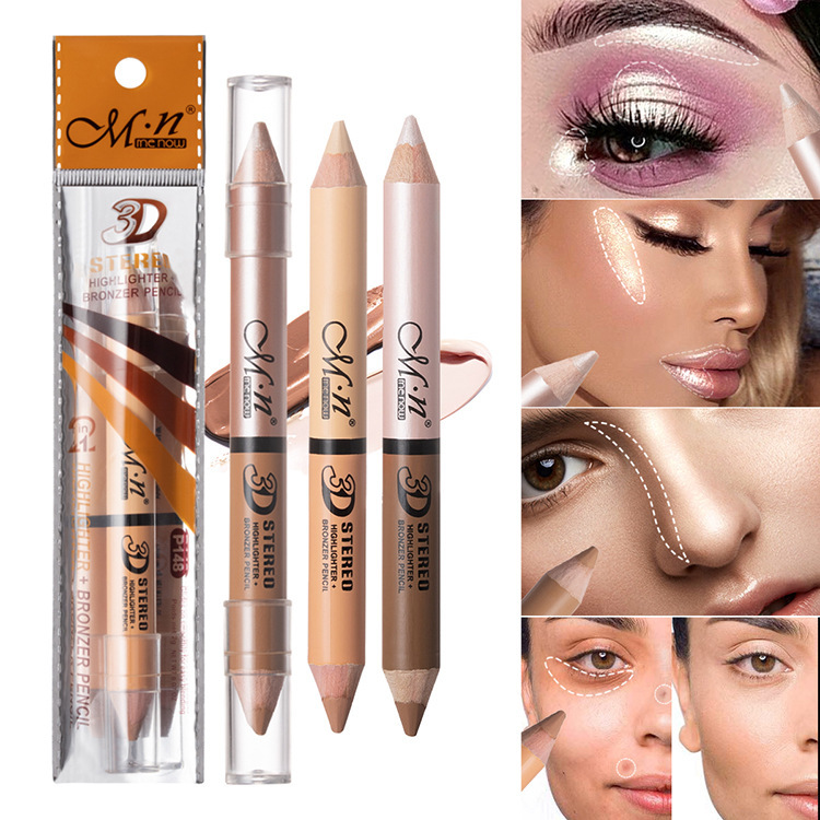 All-in-One Dual Makeup Pen – Concealer + Highlighter, Waterproof & Skin Brightening