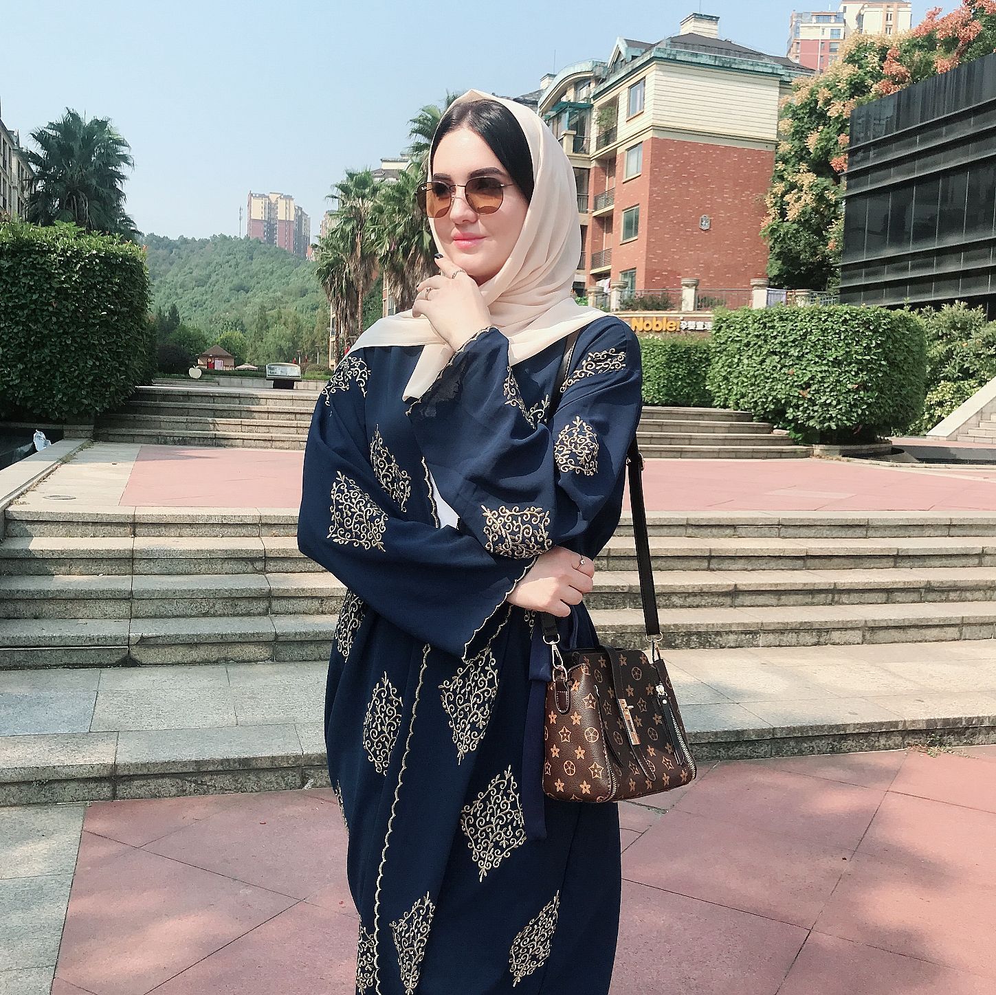 Vintage Embroidered Strappy Cardigan Coat – Elegant Lace Detail, Long Sleeve High-Waist Design - Image 5