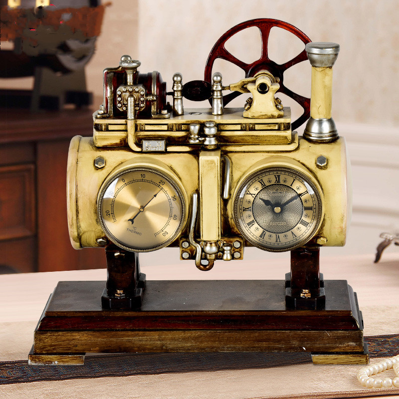 Lisheng Retro Nostalgic Clock Living Room Desk Clock - Image 2