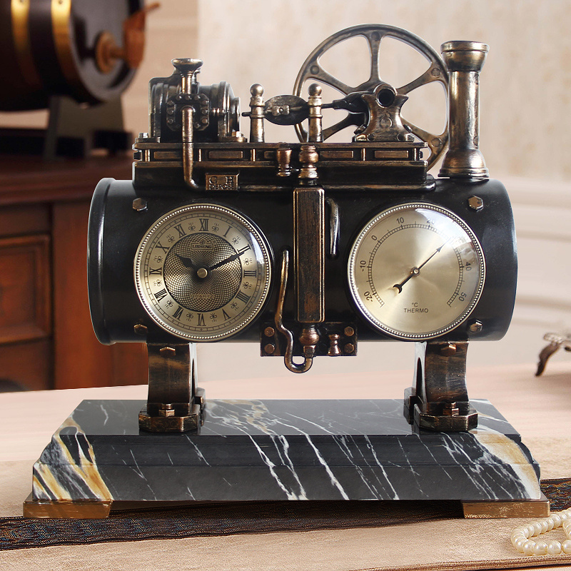 Lisheng Retro Nostalgic Clock Living Room Desk Clock - Image 4