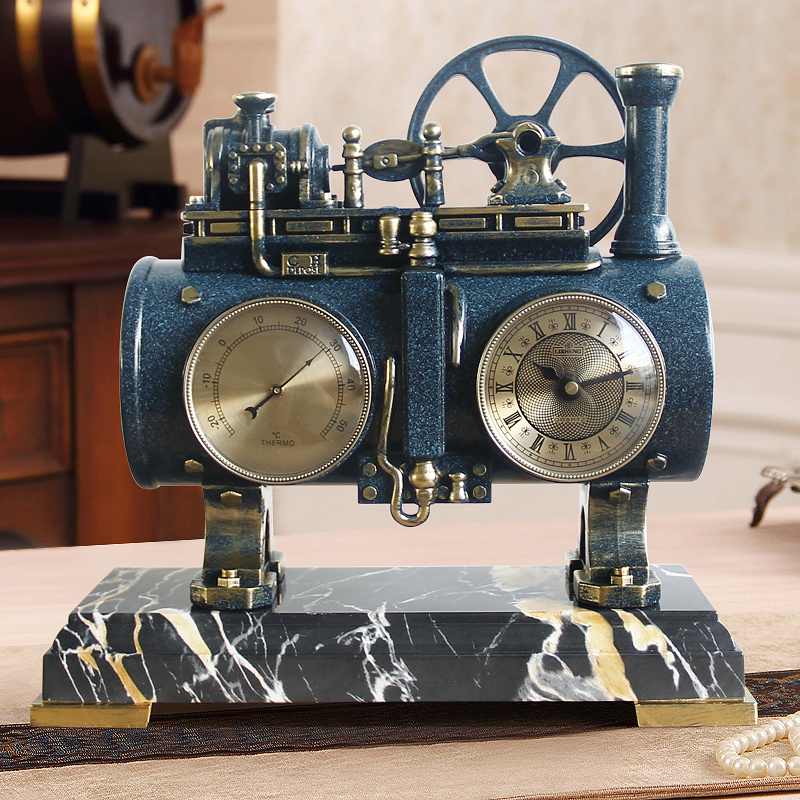 Lisheng Retro Nostalgic Clock Living Room Desk Clock - Image 3