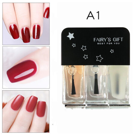 Sequined Nail Polish Set - Three Beautiful Shades