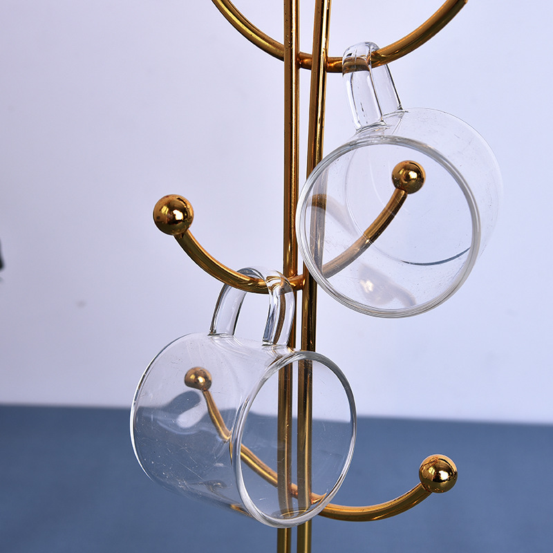 Golden Cup Stand – Stylish Tabletop Display - Image 2