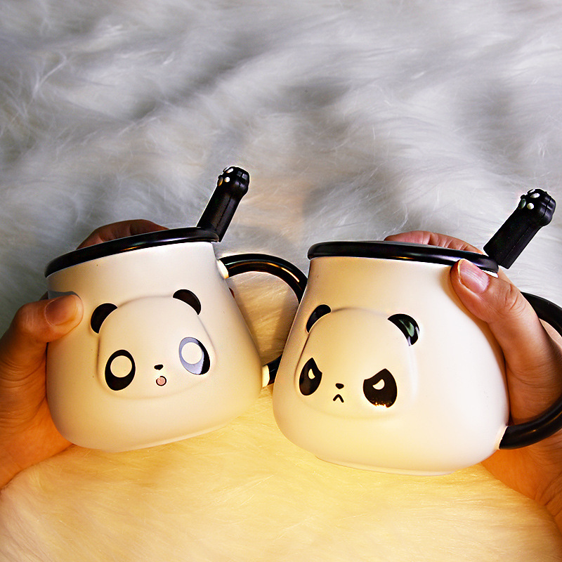 Large Capacity Panda Ceramic Mug - Image 3