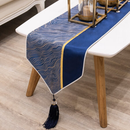 Jacquard Fabric Table Runner – Elegant Dining Table & Coffee Table Decor