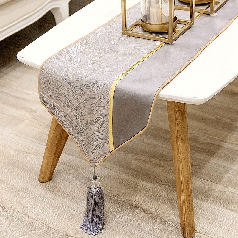 Jacquard Fabric Table Runner – Elegant Dining Table & Coffee Table Decor - Image 2