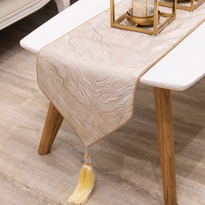 Jacquard Fabric Table Runner – Elegant Dining Table & Coffee Table Decor - Image 5