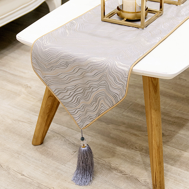 Jacquard Fabric Table Runner – Elegant Dining Table & Coffee Table Decor - Image 4