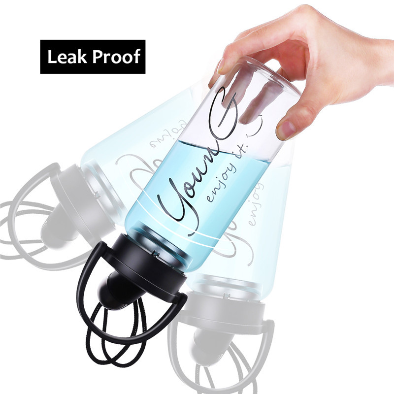 Summer Portable Glass Water Bottle With Cloth Cover - Image 5