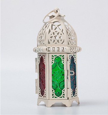 Vintage Moroccan Metal Candle Lantern - Image 3