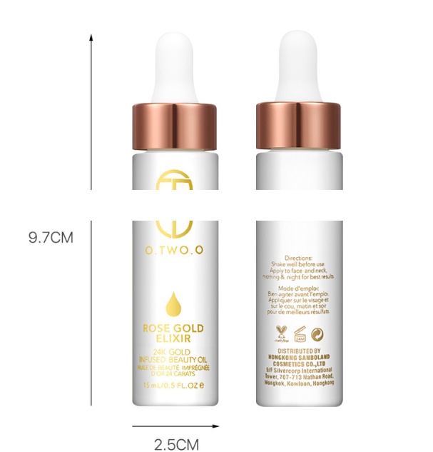 Radiant Glow 24K Makeup Prep Face Oil - Nourishing Beauty Oil - Image 2