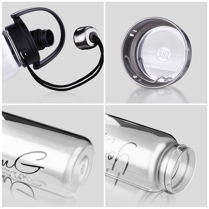 Summer Portable Glass Water Bottle With Cloth Cover - Image 6