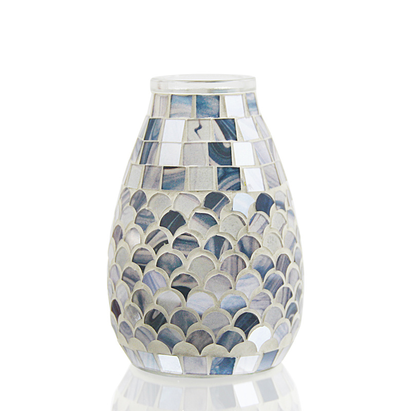 Nordic Light Mosaic Glass Vase Home Office - Image 8