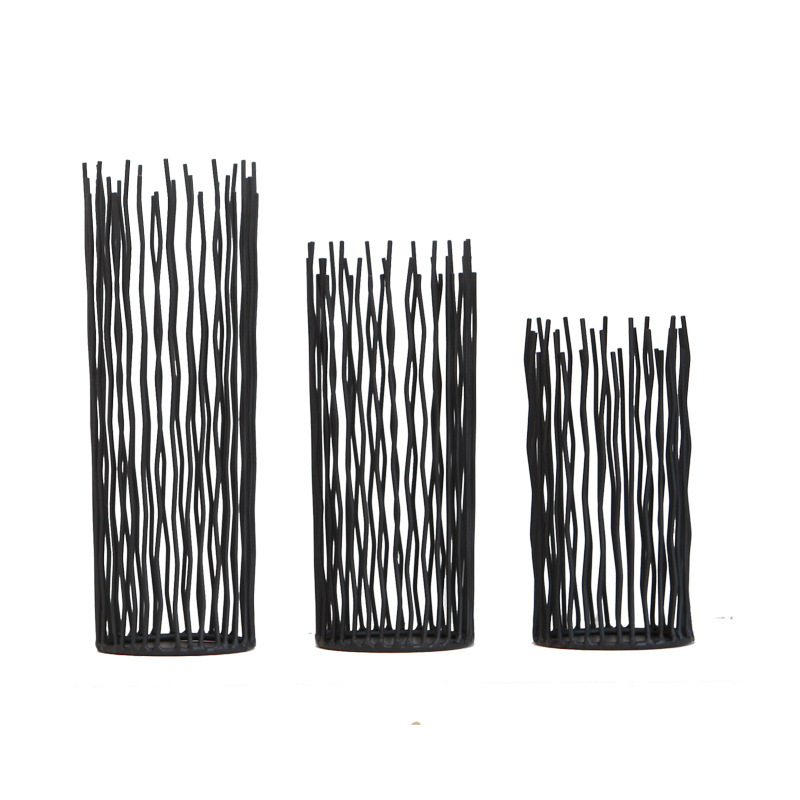 Wrought Iron Geometric Candle Holder - Image 3