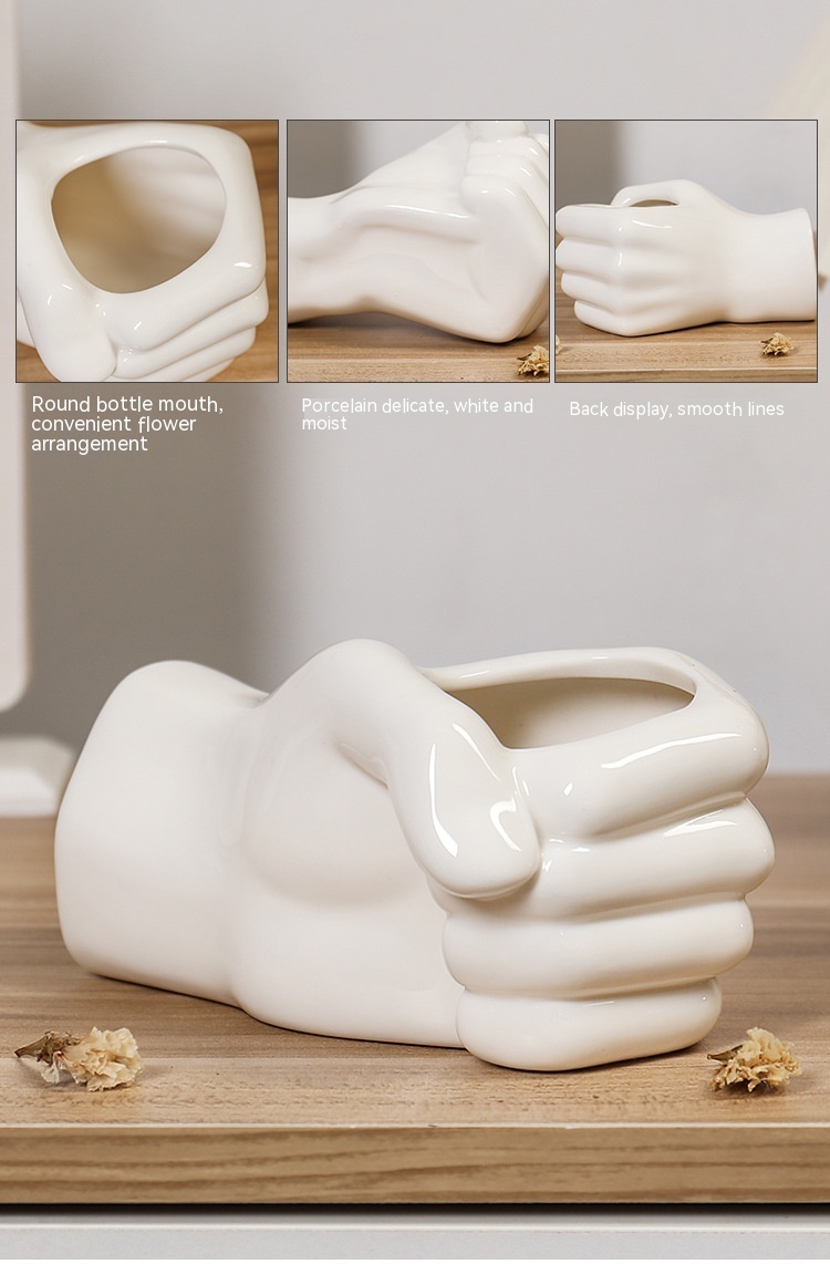 Simple Ceramic Vases Home Furnishings Living Room Flower Arrangements - Image 10