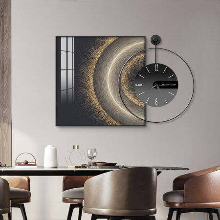 Fashion Elegant Mute Clock Painting