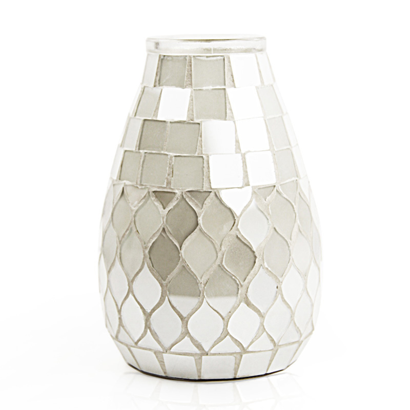Nordic Light Mosaic Glass Vase Home Office - Image 9