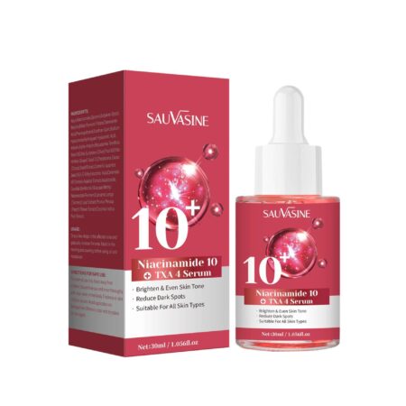 SAUVASINE Niacinamide 10 + TXA 4 Brightening Serum – 30ml | Dark Spot Corrector & Skin Tone Balancing Essence