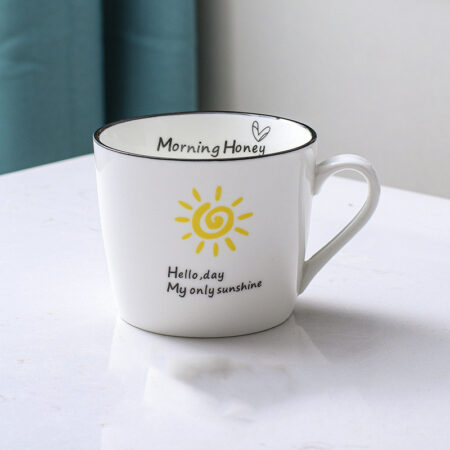 Stylish Ceramic Cup – Durable, Large-Capacity Coffee Cup