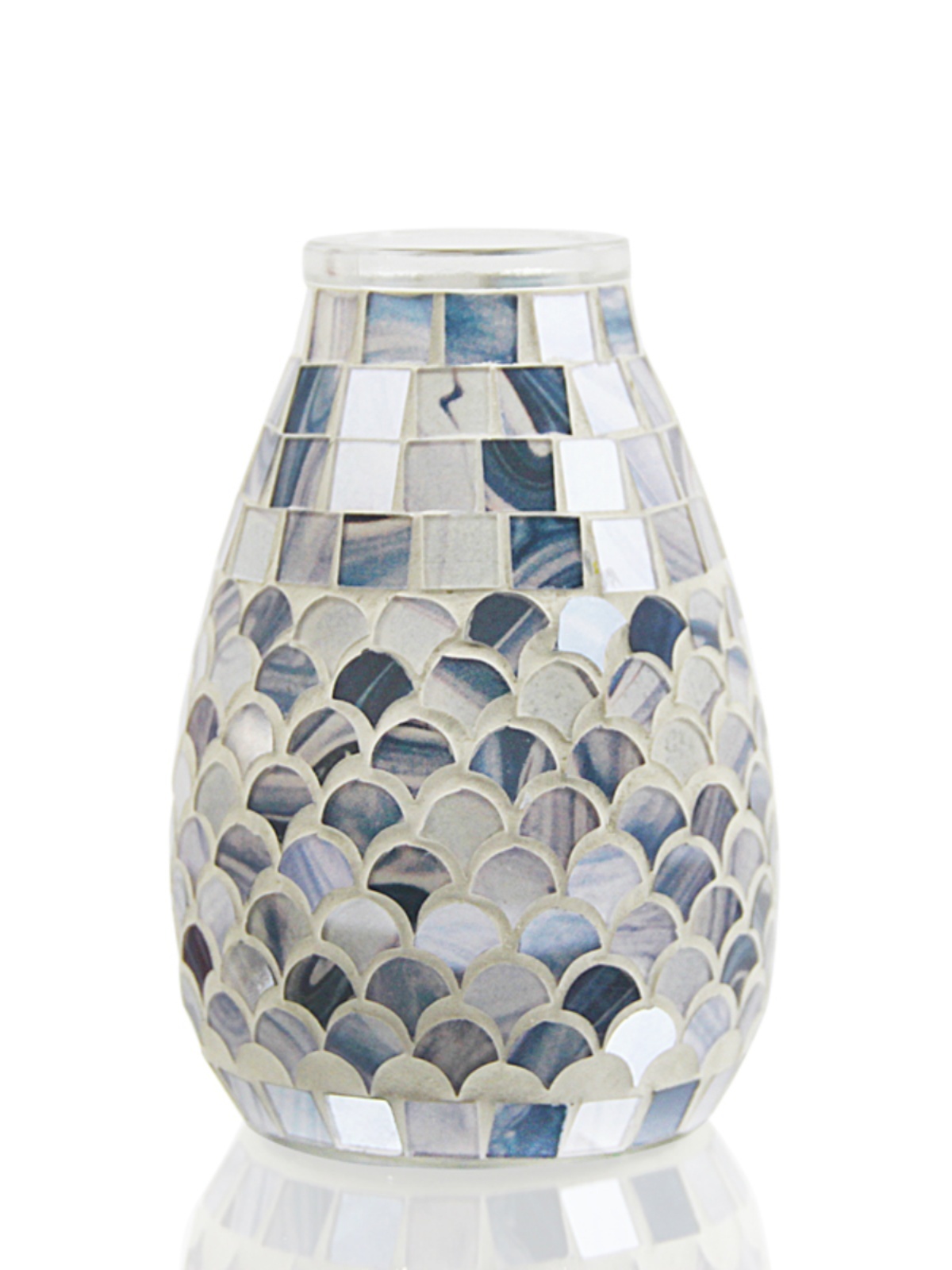 Nordic Light Mosaic Glass Vase Home Office - Image 6