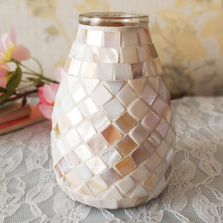 Nordic Light Mosaic Glass Vase Home Office