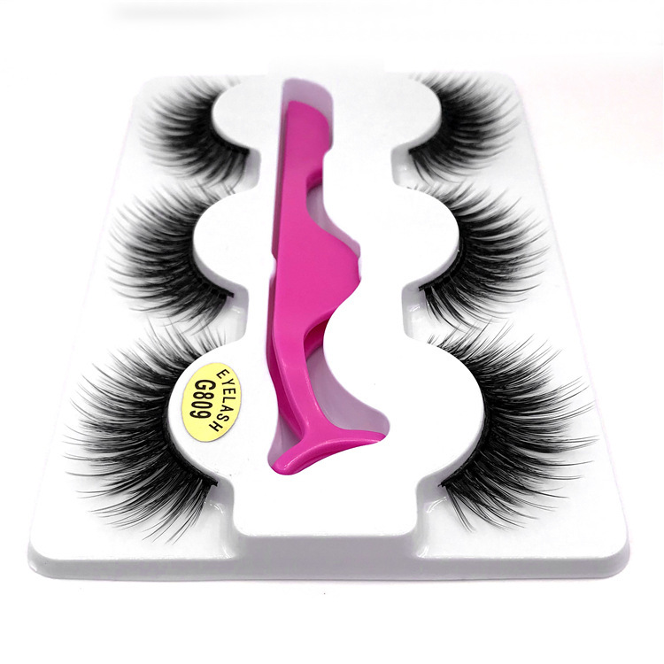 Whole Eyelash Set With Tweezer