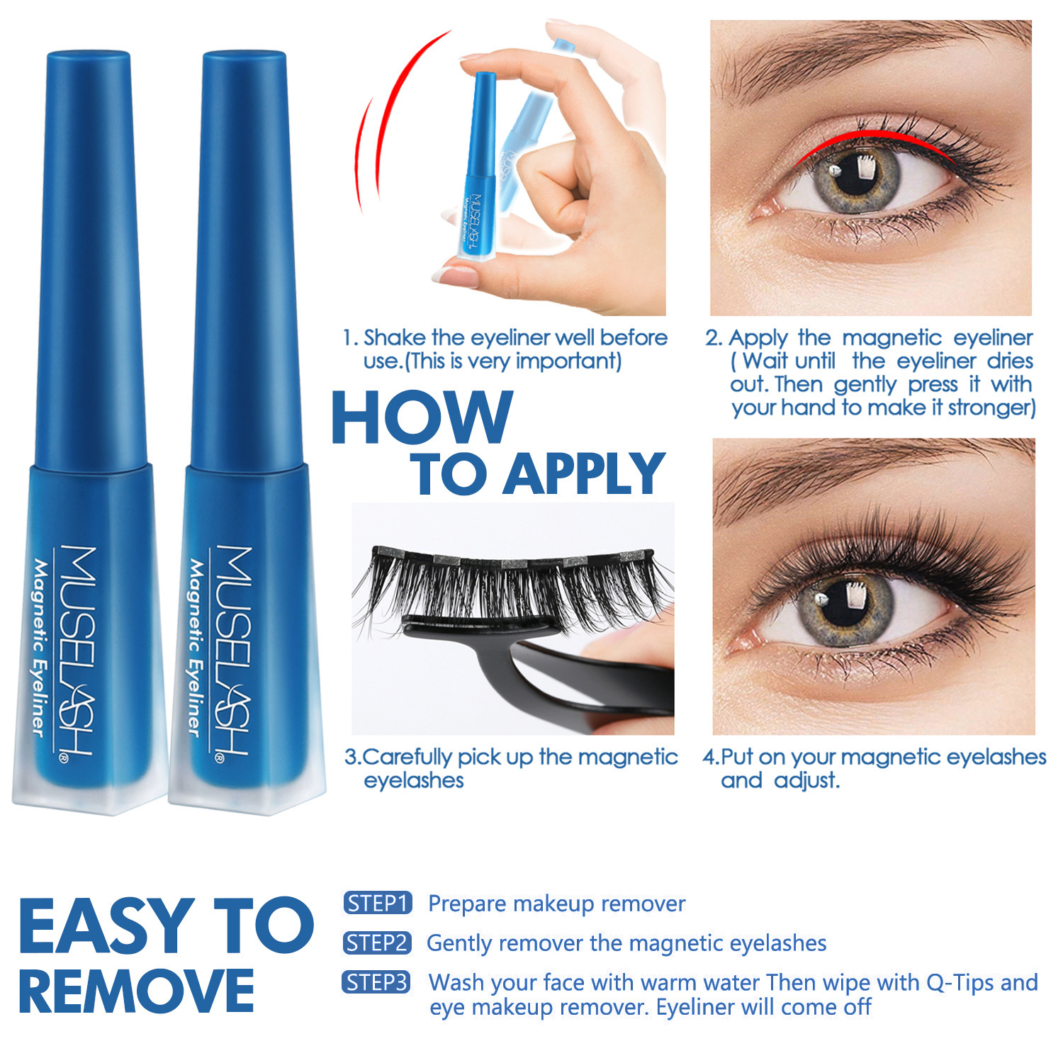 Magnetic False Eyelash Set - Image 2