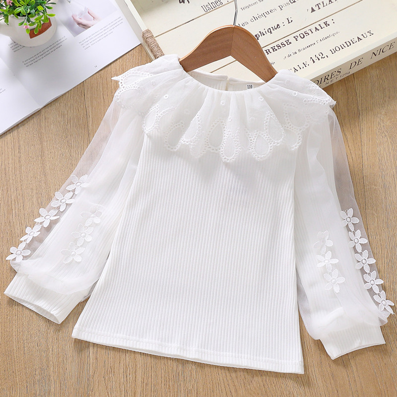 Elegant Long Sleeve Striped Princess Top